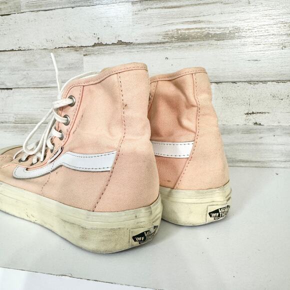 Vans Shoes Black Ball Hi SF Tropical Peach Salmon Skateboard Sneakers Size 6.5 - Picture 3 of 6